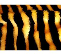 CRS Fur Fabrics Animal Fun-Tela de Piel sintética de abejorro, 1 m, 150 x 100 cm, Acrílico, Bumble Bee, 1Mtr - 150cm x 100cm
