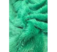 CRS Fur Fabrics - Manta de Pelaje Sintético, 150 x 100 cm, Verde Esmeralda
