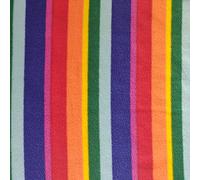 CRS Fur Fabrics Material de Tela de Forro Polar Estampado, arcoíris, 1 m, 150 x 100 cm, Poliéster, Multicolor, 1Mtr 150cmx100cm