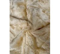 CRS Fur Fabrics Plain Fun-Tela de Piel sintética Color Crema, 1 m, 150 x 100 cm, Acrílico, Beige Caramelo, 1Mtr - 150cm x 100cm