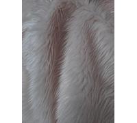 CRS Fur Fabrics Plain Fun - Tela de Piel sintética Color Rosa pálido, 1 m, 150 x 100 cm