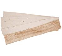 CRS Fur Fabrics Tejido Acolchado de Doble Cara Suave de Tela de visón, Color Beige