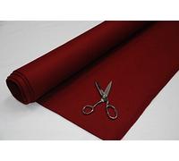 CRS Fur Fabrics Tela de Fieltro acrílico de 3 mm de Grosor, 1 m, 150 cm x 100 cm, Granate, 1Mtr - 150cm x 100cm