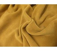 CRS Fur Fabrics Tela de Forro Polar antipelusas de Calidad, Color, 1 m, 150 cm x 100 cm, Poliéster, Amarillo Mostaza, 1Mtr 150cm x 100cm