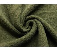 CRS Fur Fabrics Tela de piel de oveja sintética de sherpa de 1 m, color verde oliva, Poliéster, 1Mtr 150cm x 100cm