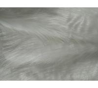 CRS Fur Fabrics Tela, Pelaje sintético, Blanco, 150cmx50cm