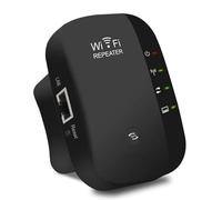 CRST Extensor WiFi Booster WiFi con puerto Ethernet, extensor de rango WiFi de 300 Mbps, amplificador de Internet de 300 Mbps 2.4 GHz con WPS, WR03-BK-WJ5