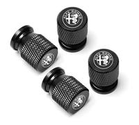 CRTATE 4 Tapas de Válvula de Neumático, para Alfa Romeo Stelvio 2018-Onwards Antipolvo para Ruedas de Coche Impermeable Tapones Rueda Accesorios,D