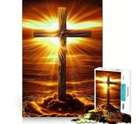 Cruce de Madera de Sunset,Rompecabezas de 1000 Piezas,Juego de Ejercicios mentales,Encaje, Huecos,desafío Interactivo para el Cerebro en casa (38x52cm)