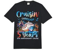 Crucero a través de 5 años 5º Aniversario Crucero Viaje Pareja Comfort Colors Adult Heavyweight T-Shirt