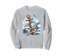 Crucero ancla barco de vacaciones barco crucero océano cruceros Sudadera