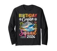 Crucero de cumpleaños 2026 Vacaciones de Fiesta de escuadrón Manga Larga