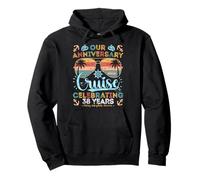 Crucero del 38 aniversario que celebra 38 años de viaje de Sudadera con Capucha