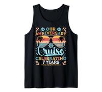 Crucero del séptimo aniversario que celebra 7 años de viaje Camiseta sin Mangas
