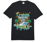 Crucero en Pareja Esposo Esposo Pareja cruzando Juntos Comfort Colors Adult Heavyweight T-Shirt