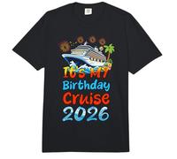 Crucero Es Mi Cumpleaños 2026 Viaje de Vacaciones Familiares Cruising Comfort Colors Adult Heavyweight T-Shirt