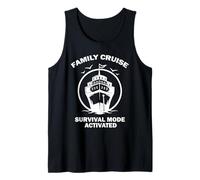 Crucero Familiar Crucero Modo de Supervivencia Activado Vacaciones Camiseta sin Mangas
