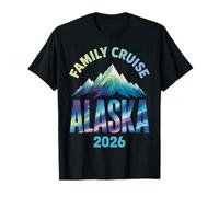 Crucero Familiar por Alaska 2026 Vacaciones a Juego Aurora Boreal Camiseta