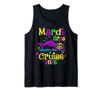 Crucero Mardi Gras 2026 Cruising Familiar Carnival Nueva Orleans Camiseta sin Mangas