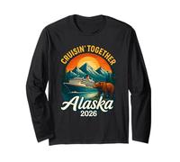 Crucero por Alaska 2026 Cruisin Together Matching Family Friends Manga Larga