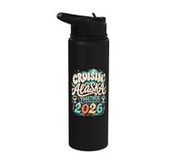 Crucero por Alaska 2026 Emparejamiento de cruceros en grupo familiar juntos Stainless Steel Insulated Water Bottle