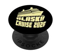 Crucero por Alaska 2026! Vacaciones a Juego en Alaska PopSockets PopGrip Adhesivo