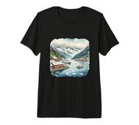 Crucero por Alaska I Fiordo Escénico I Pueblo Costero Camiseta Premium