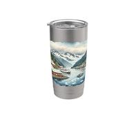 Crucero por Alaska I Fiordo Escénico I Pueblo Costero Vaso térmico de acero inoxidable de doble pared