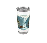 Crucero por Alaska I Pueblo costero por el fiordo escénico I Vaso térmico de acero inoxidable de doble pared