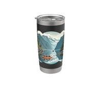 Crucero por Alaska I Pueblo costero por el fiordo escénico I Vaso térmico de acero inoxidable de doble pared