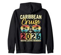 Crucero por el Caribe 2026 Vacaciones Tropicales Haciendo Recuerdos Sudadera con Capucha