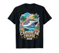 Crucero por el Caribe 2026 Viaje Familiar a Juego Vacaciones en Pareja Camiseta