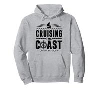 Crucero por la Costa: Capitán de velero por Laguna Beach, California Sudadera con Capucha