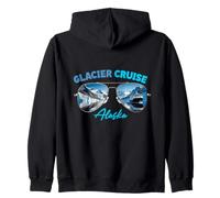 Crucero por los glaciares Alaska Aventura escénica Iceberg, montañas Sudadera con Capucha