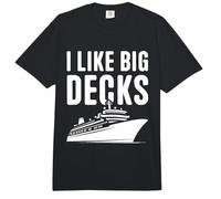 Crucero Vacaciones I Like Big Decks Funny Cruise Comfort Colors Adult Heavyweight T-Shirt