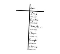 Cruces Para Pared | Cruz Cristiana De Metal Colgable | Diseño Inspirado En Las Escrituras Para Cruz De Jesús | Para La Sala De Estar El Dormitorio La Entrada La Iglesia La Boda La Oficina La Granja La