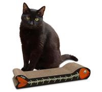 Cruces Rascagatos De Cartón, 2 Capas Reversibles, Con Pies Antideslizantes, Incluye Bolsa De Hierba Gatera, Estilo Pez, 44 X 14 X7 Cm