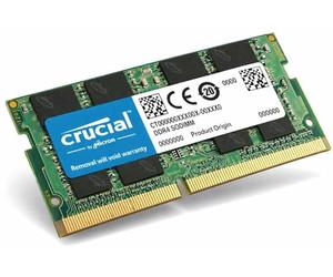 Crucial 16GB DDR4 RAM 2400MHz CL17 SODIMM CT16G4SFD824A - Ordenador portátil e iMac - Compatible con Intel i5 i7 - Memoria rápida para ordenador portátil - Más potencia