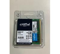 Crucial 64GB DDR4 Kit 2x 32GB 2666MHZ PC4-21300 Sodimm 260-Pin Portátil Memoria