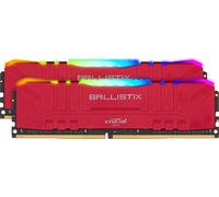 Crucial Ballistix BL2K8G32C16U4RL RGB, 3200 MHz, DDR4, DRAM, Memoria Gamer para Ordenadores de sobremesa, 16GB (8GBx2), CL16, Rojo