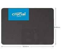 Crucial BX500 SATA SSD 480GB Interno 2.5", Hasta 540MB/s, Compatible con Ordenador Portátil y de Sobremesa (PC), 3D NAND, Aceleración de escritura dinámica - CT480BX500SSD1