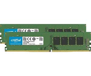 Crucial CT2K16G4DFD8266 - Kit de Memoria RAM de 32 GB (16 GB x 2) (DDR4, 2666 MT/s, PC4-21300, Dual Rank x 8, DIMM, 288-Pin)