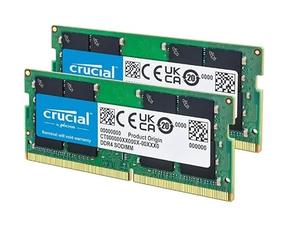 Crucial CT2K8G4SFRA32A - Memoria RAM DDR4 de 16 GB (2 x 8 GB, 3200 MHz, memoria RAM de 260 pines, SO-DIMM)
