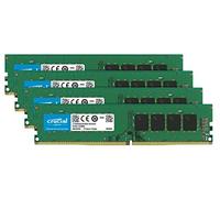 Crucial CT4K16G4DFD824A - Kit de Memoria RAM de 64 GB (16 GB x 4, DDR4, 2400 MT/s, PC4-19200, DR x8, DIMM, 288-Pin)