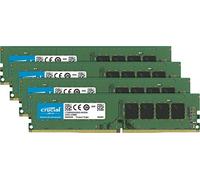 Crucial CT4K8G4DFD824A - Kit de Memoria RAM de 32 GB (8 GB x 4, DDR4, 2400 MT/s, PC4-19200, DR x8, DIMM, 288-Pin)