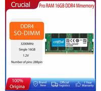 Crucial Pro RAM 32GB DDR4 3200MT/s memoria portátil Plug and play DDR4 Pro 16GB, módulo de memoria portátil, estabilidad de rendimiento, nuevo
