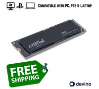 Crucial T705 1TB-4TB M.2 NVMe SSD PCIe Gen5 14100MB/s | PC Gaming, Laptop, PS5
