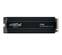 Crucial T705 SSD 1TB PCIe 5.0 x4 Gen5 NVMe M.2 con Disipador, Velocidades de Lectura hasta 13600 MB/s, Escritura 10200 MB/s, para PC de Escritorio, TLC NAND, Disco Duro Interno - CT1000T705SSD5