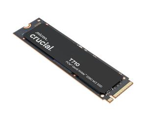 Crucial T710 SSD 2TB PCIe 5.0 x4 Gen5 NVMe M.2, Velocidades de Lectura hasta 14500 MB/s, Escritura 13800 MB/s, Ordenador Portátil y de Sobremesa, TLC NAND - CT2000T710SSD8-01