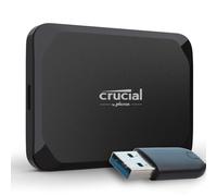 Crucial X9 Disco Duro Externo SSD 2TB con Adaptador USB-A, Hasta 1050MB/s, Compatible con PC, Mac, PlayStation y Xbox, Memoria Externa, USB-C 3.2 - CT2000X9SSD902